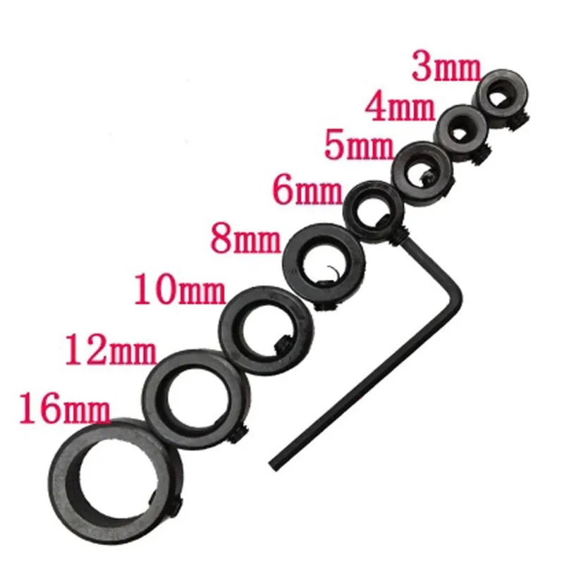 8 в 1 деревообрабатывающее сверло 3-16 мм Глубина стоп воротники кольцо позиционер буровой локатор деревообрабатывающие Ручные Инструменты Наборы P0.01