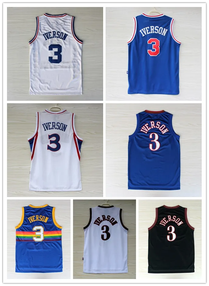 allen iverson rainbow jersey