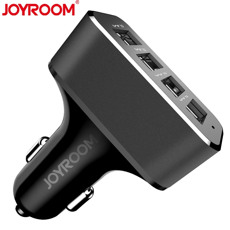JOYROOM 5V 9.6A 4 USB Port Phone Car Charger Adapter For iphone 6 7 8 X