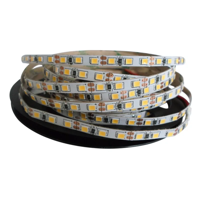 

5mX High quality 5mm wide PCB 2835SMD LED strip light DC12V input 120LED/m 5mm narrow white PCB LED strip light free shipping