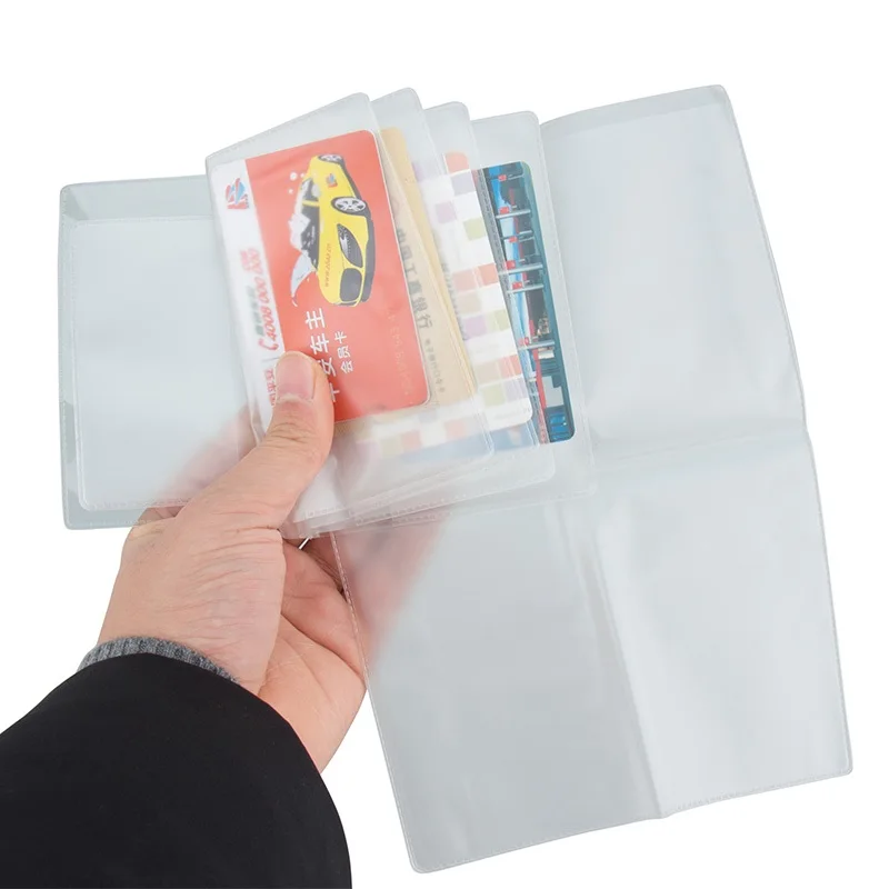 

Transparent Auto Documents Cover Simple Clear PVC Russian Driver's license Case Useful Credit Cards ID Cards Holders ATO