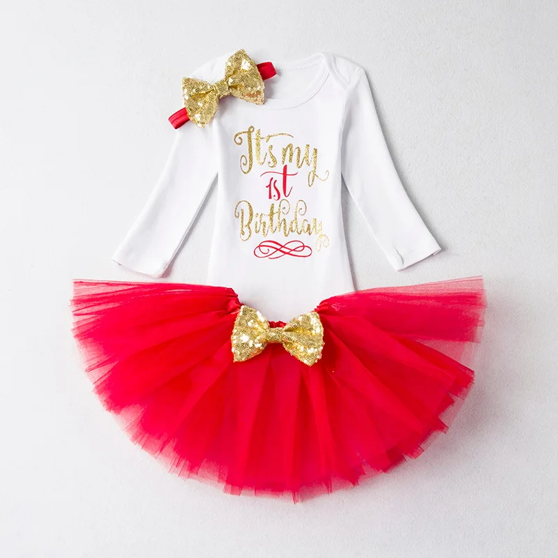 Платье-пачка на день рождения для маленьких девочек 1 год праздничные наряды для крещения для маленьких девочек, костюмы принцессы для девочек 12 месяцев - Цвет: 157H