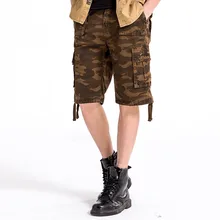 MORUANCLE мужские повседневные камуфляжные карго шорты с многокарманный Военный стиль Тактические Короткие брюки Спецодежда хлопок