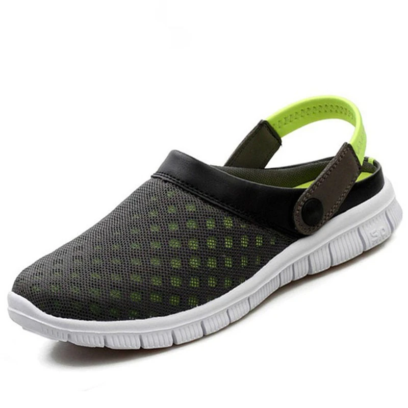 

Sandals Men Summer Breathable Mesh Shoes Outdoor Beach Shoes Sport Slippers Men Flip Flops zapatillas hombre deportiva