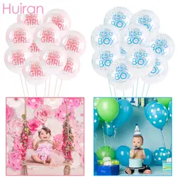 Huiran это мальчик девочка с днем рождения воздушные шары Baloon День Рождения украшения дети латексные конфетти баллоны Babyshower Baloes