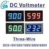 DC 0-10V 0-30V 0-100V 0-300V 0-600V Voltage Indicator 0-500V LED Digital Voltage Meter Voltmeter Panel Meter Voltmetro Black Whi ► Photo 1/6