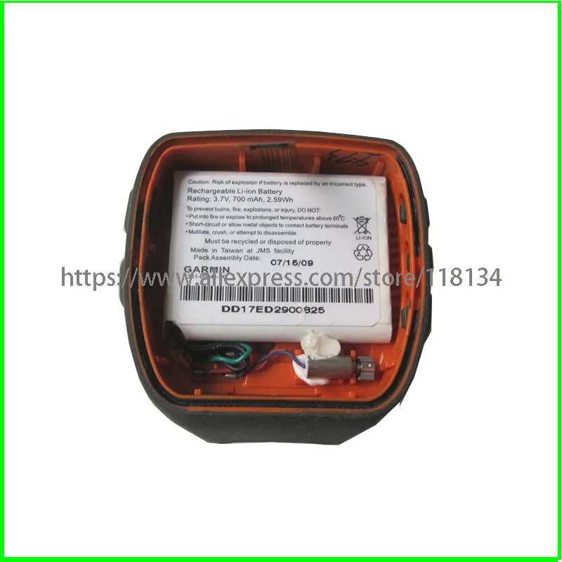 

Used Battery For Garmin Forerunner 310XT 361-00041-00 CS-GRF310SL Battery +back cover