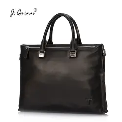 J. Quin мужская сумка для ноутбука сумка из натуральной кожи качество Натуральная воловья дорожные сумки мужские деловые мужские портфели