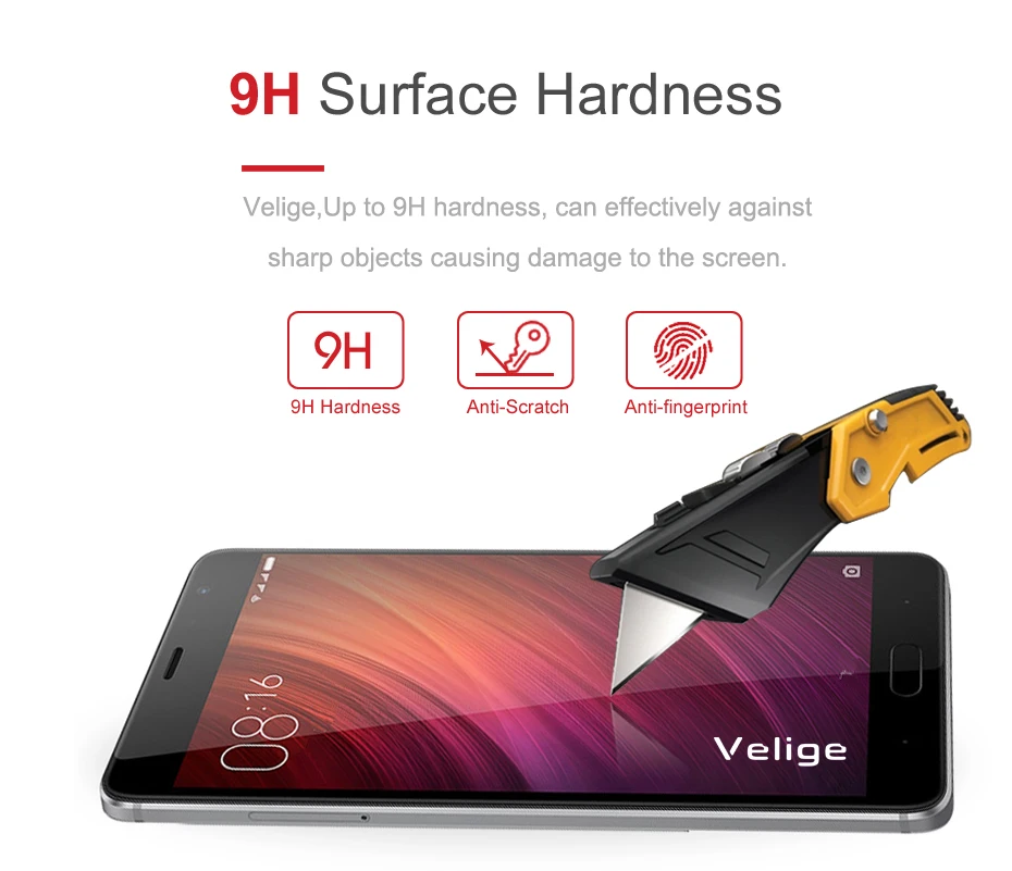 2 Pack Velige Tempered Glass Screen Protector For Xiaomi Redmi Pro RedmiPro Real 2.5D Full Cover 9H Toughened Glass Flim (9)