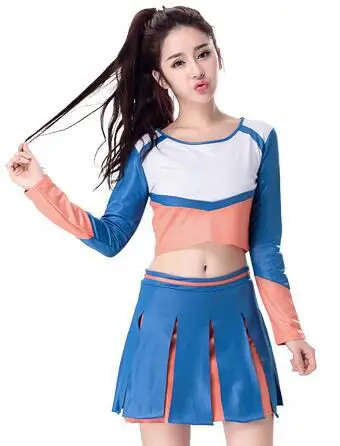 مثير فتاة المصفقين زي أعلى التنانير مجموعة المشجع موحدة تلميذة الملابس الداخلية Dirndl المدرسة فتاة ازياء النساء تأثيري