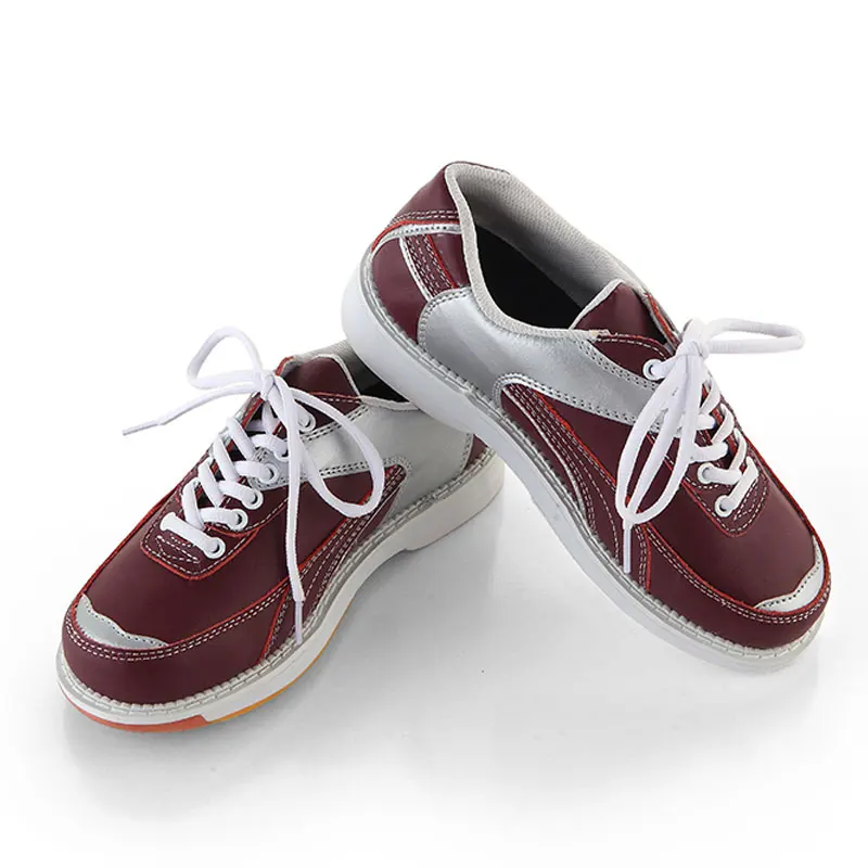 Women Bowling Shoes With Skidproof Sole Professional Leather Sneakers