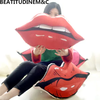 

Creative Funny Red Lip Plush Toys, Pillow Cushions, Sofa Office Pillow Cushion Lumbar Pillow, Photo Props, Home Decor