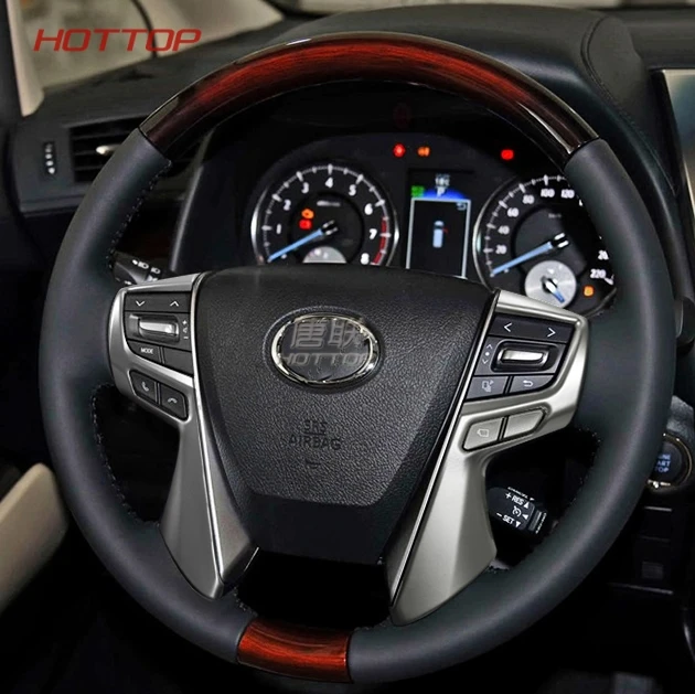 Us 16 8 For Toyota Alphard Vellfire 2016 2017 2018 High Quality Car Detector Stick Styling Abs Matte Steering Wheel Interior Decoration In Interior