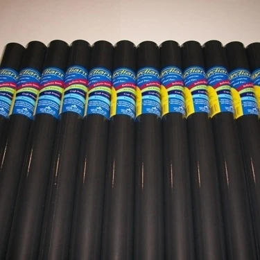 RiteCo Raydiant 80141 Riteco Raydiant Fade Resistant Art Rolls Black 24 In. X 12 Ft. 12 Pack (1)