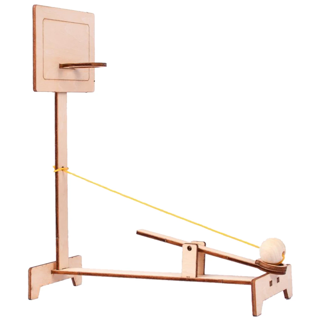 

Kids DIY Educational Toy Science Play Basketball Model Experiment Kits for Play Basketball Machine Toy