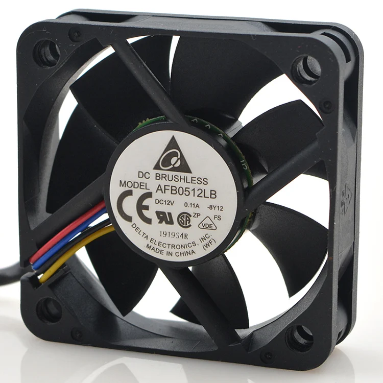 Вентилятор охлаждения delta AFB0512LB 5015 5 см 0 11a 4 проводной бесшумный|silent cooling fan|cooling