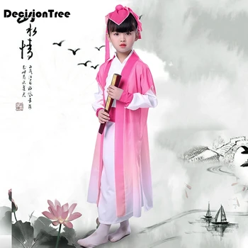 

2019 new traditional chinese dance costumes for girls ancient opera tang dynasty han ming hanfu dress child clothing folk dance