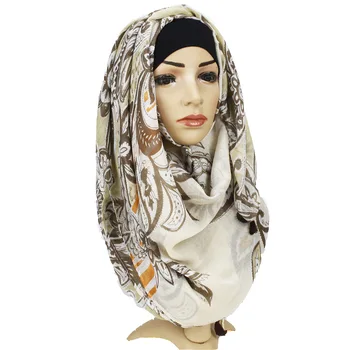 

Fashion Women Scarf Shawl Cashew scarf thin national wind shawl large size sunscreen gauze Iranian Dubai women wrap headscarves