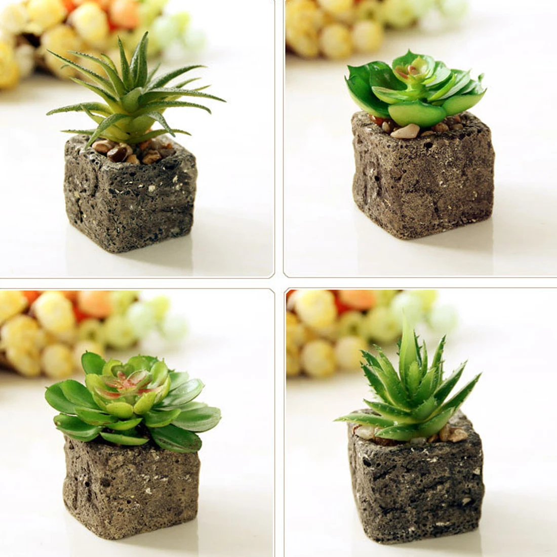 surwish Creative Simulation Desktop Plant Potted Fake Planting Ceramic