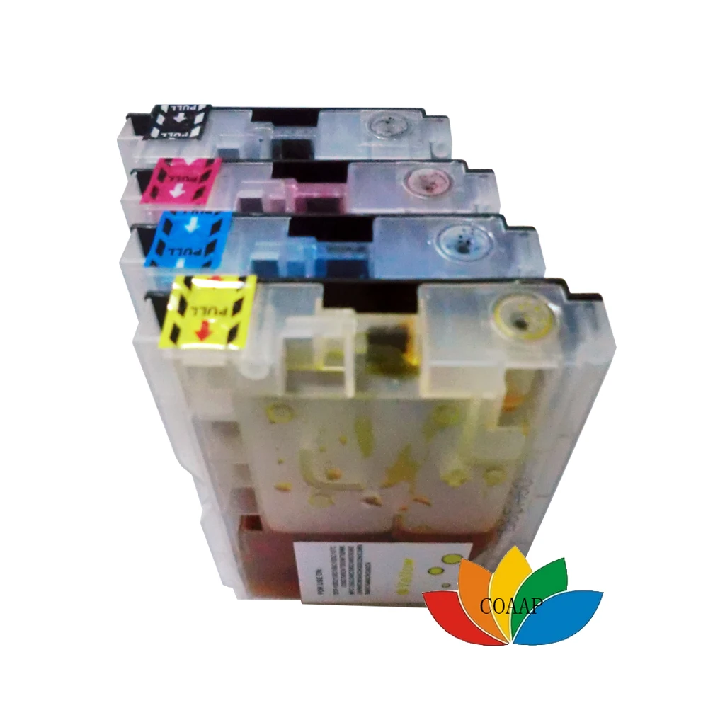 

4PK Ink Cartridges LC960 LC970 LC1000 Compatible for Brother DCP DCP-130C DCP-135C DCP-150C DCP-153C DCP-157C Printers inks