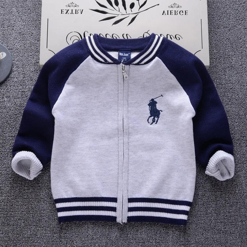 

Sweater for Baby Boy 2018 Casual Style Autumn Knitted Boys Girl Cardigan Children Clothes Zipper Cardigan kids Thick Sweater