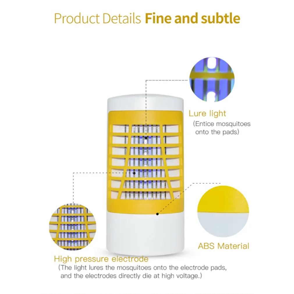 УФ-москитная убийца лампы светодиодный комаров убийства ловушку лампы ошибка летающие насекомые «электронная мухобойка» фиолетовый свет сосать устройства 1809