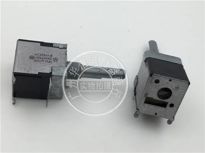 [VK] Японии Matsushita двойной потенциометр ACS7011-B 100KAX2 оси 30MMF A100K [без краны] переключатель