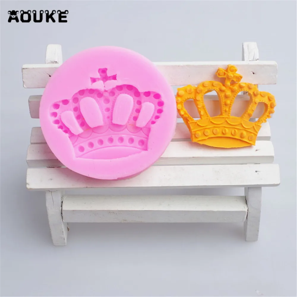 

Girls Cartoon Crown Fondant Cake Silicone Molds Chocolate Pastry Mould Biscuits Candy Molds Cake Decoration DIY Baking Tools