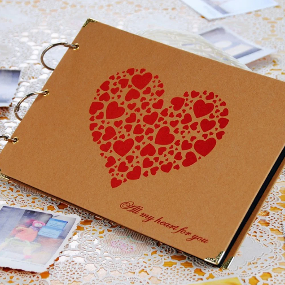 Buy 1pc 10 Inch Black Notebook DIY Scrapbooking Album