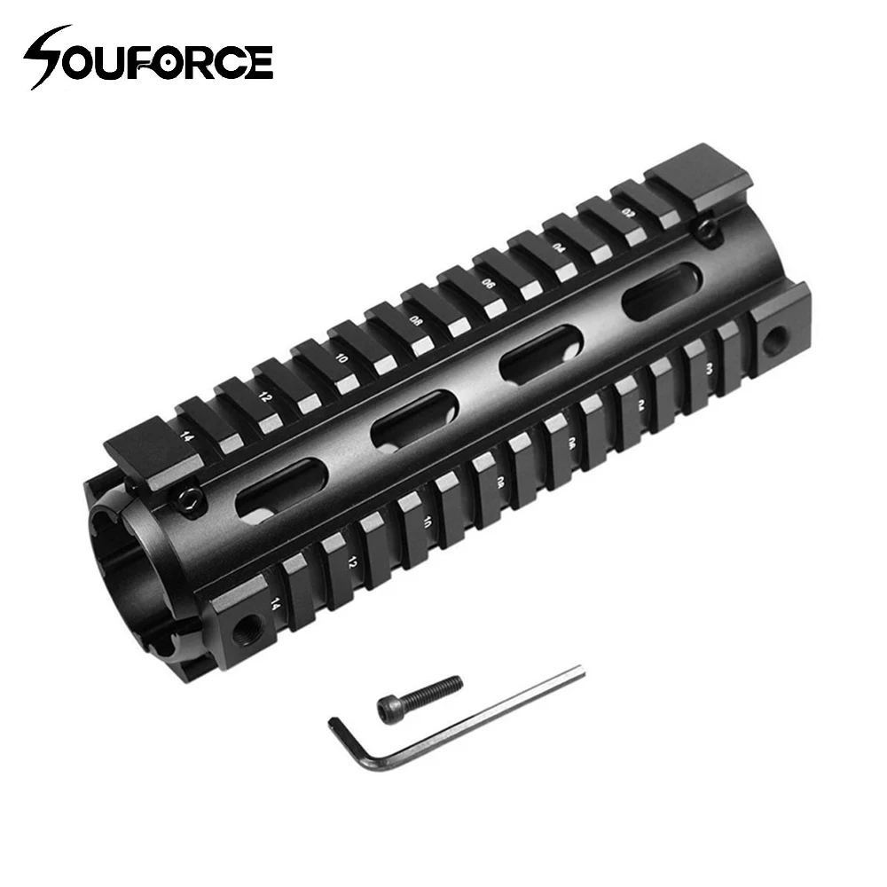 Tatical 6.7 Inches Handguard with 4 Rail Fit 20mm Rail Mount for AR15 M16 Rifle Hunting Gun Accessory