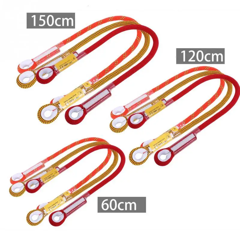 

10.5mm Climbing Rope 60/120/150cm Rock Climbing Rope Outdoor Survival Climbing Safety Rope with Ring Bearing Hiking Accessories