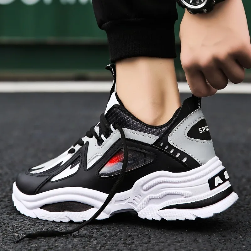 الأزياء Colorblock العلامة التجارية حجم كبير رجل حذاء كاجوال تنفس رياضية مريحة ضوء الذكور الأحذية عالية الجودة أوم Zapatos الأزياء Colorblock العلامة التجارية حجم كبير رجل حذاء كاجوال تنفس رياضية مريحة ضوء الذكور الأحذية عالية الجودة أوم Zapatos