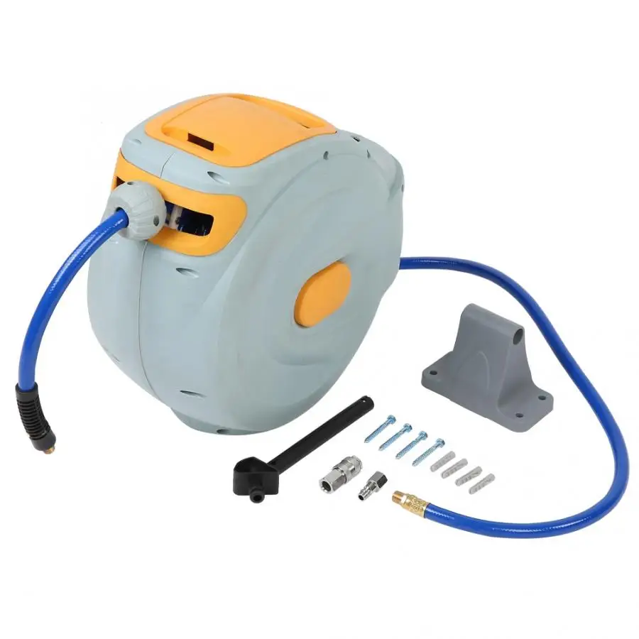 

Plastic Air Compressor Hose Reel Retractable Plastic Air Compressor Hose Reel with European Quick Interface High Quality