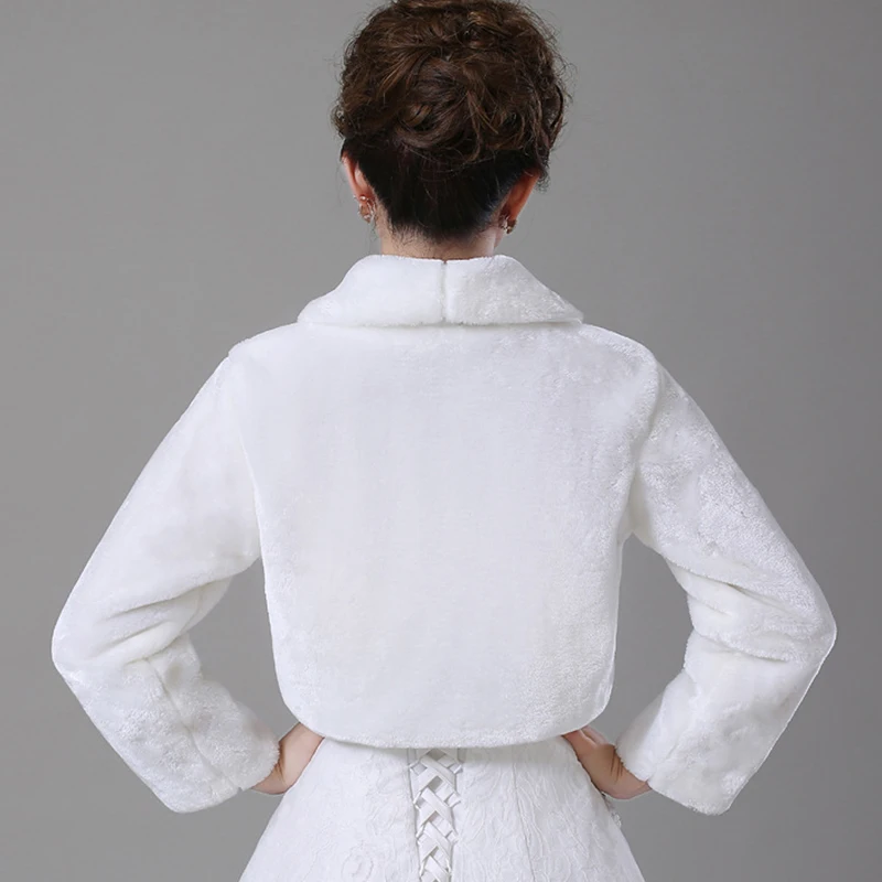 New Faux Fur Wedding Bridal Wrap Shawl Wedding Jackets Wrap Coat Bolero