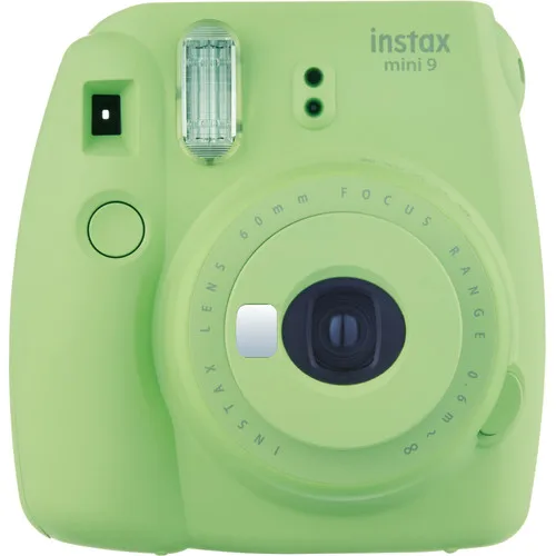 Подлинный Fujifilm Instax Mini 9 камера Fuji мгновенная обновленная мини 8 пленка фото камера селфи объектив+ крупным планом объектив 5 цветов - Цвет: Lime Green