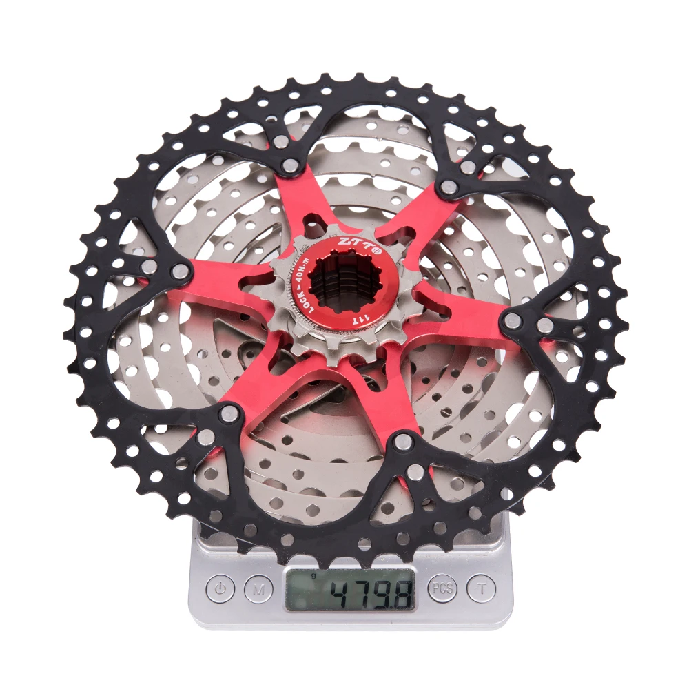 ZTTO 9 velocidad 11-46 T MTB bicicleta casete montaña bicicleta gran relación Sprockets 9 s k7 9 v rueda libre Compatible con M430 M4000 M590 - 6