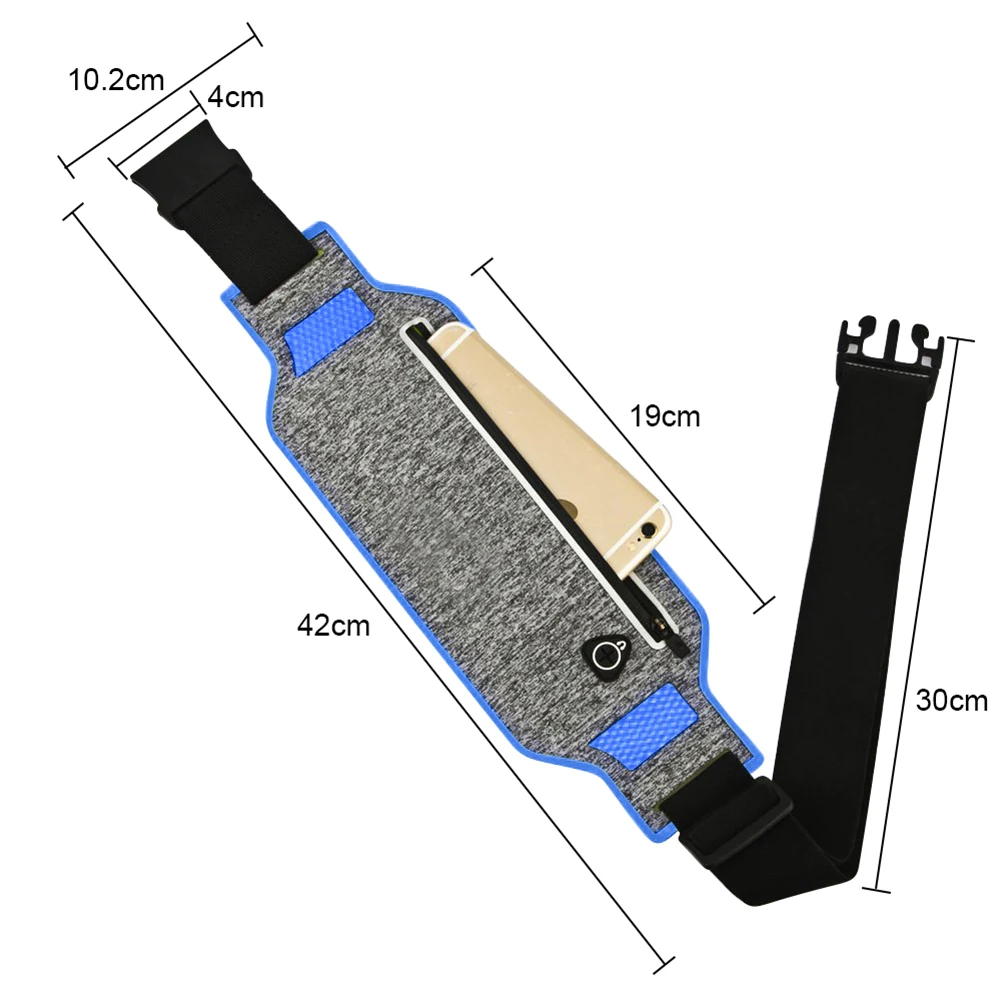 Профессиональный бег талии Чехол Пояс Спорт пояса мобильный телефон Для мужчин Для женщин с Скрытая чехол Сумки для зала БЕГОВОГО поясная