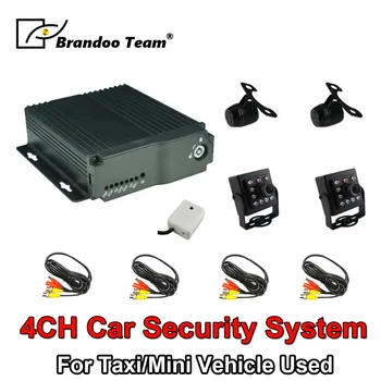 4CH SD тип Мобильный Dvr комплекты мобильный автомобильный dvr 4 канала аналоговый MDVR комплект в том числе 4 камеры для такси мини автомобиль испо...