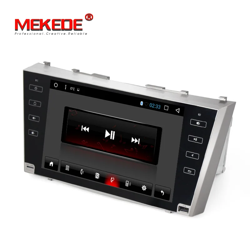 Top Allwiner T3 Android 7.1 Qua core car GPS navigation head unit player for toyota camry 2008-2011 with 2G RAM 16G ROM WIFI BT 3G 4