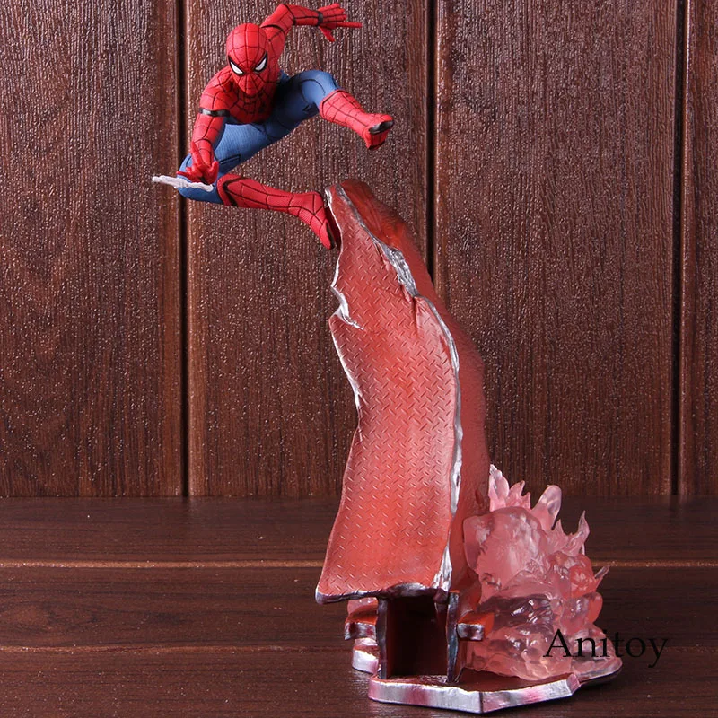 Marvel Человек-паук возвращение домой Человек-паук 1/10 Масштаб ПВХ Человек-паук Статуя Фигурка Коллекционная модель игрушки