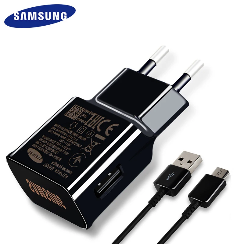 Samsung USB rápido para Samsung Galaxy S7 S6 edge adaptador de viaje, Cable Micro USB, Quick Note5 4 2 C9 C7 C5 J5 J3| Cargadores de teléfono móvil| - AliExpress