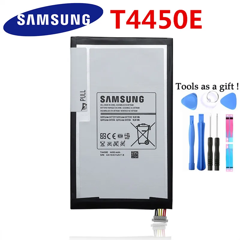 Аккумулятор для планшета T4450E для samsung GALAXY Tab 3 8,0 T310 T311 T315 подлинный сменный аккумулятор 4450 мАч