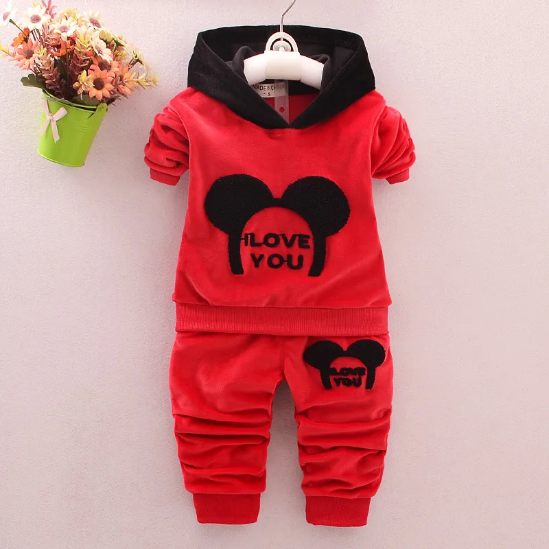 

Newborn Baby Boys Clothes Set Cartoon Hooded Long Sleeved Tops+Pants Outfits Kids Bebes Clothing Childrens Jogging Suits Clothes