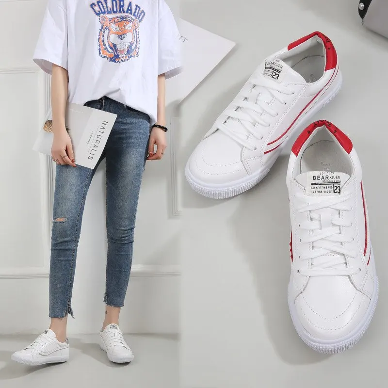 

2018 new breathable fashion men's and women's Korean shoes white shoes free shipping Male summer