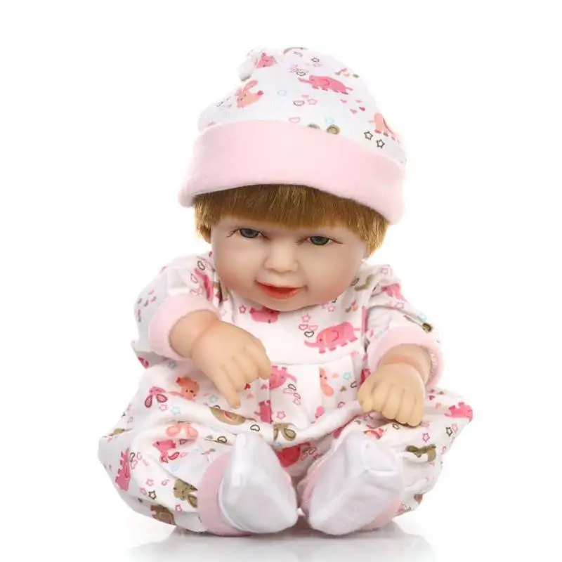 

28cm/11in NPK Silicone Reborn Baby Girl Doll Fashion Stuffed Toys Kids Playmate Ideal Birthday Xmas Gift Toys for Girls