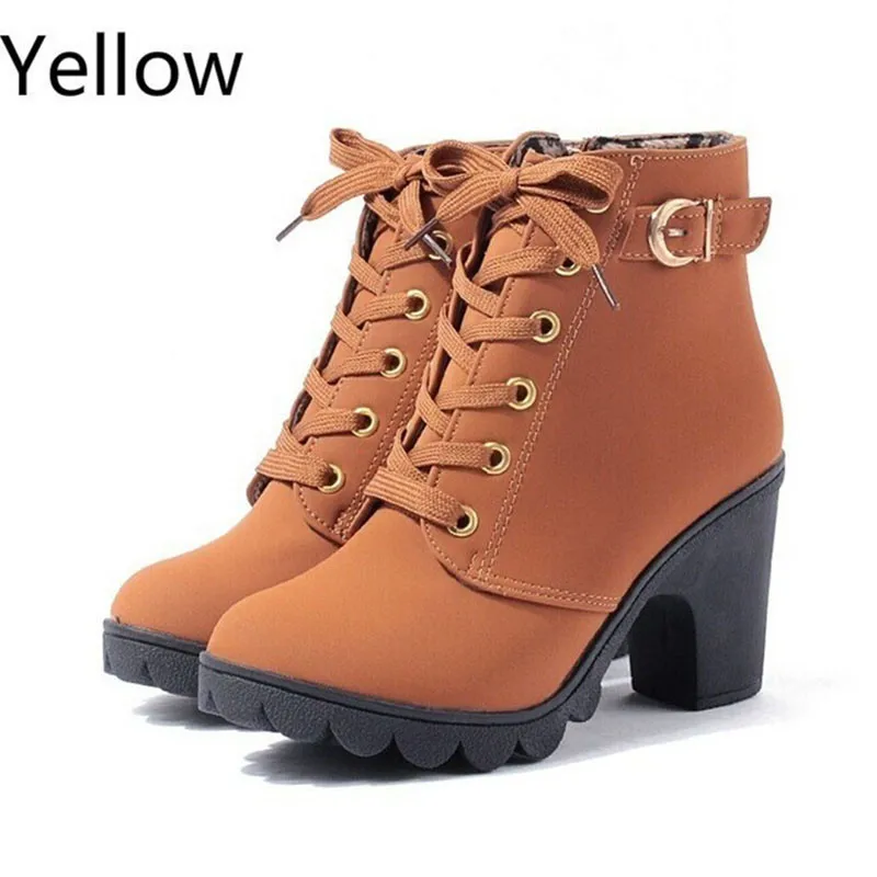 Autumn Winter Woman Boots Women Shoes Ladies Thick Fur Ankle Boots Women High Heel Platform Rubber Shoes Snow Boots