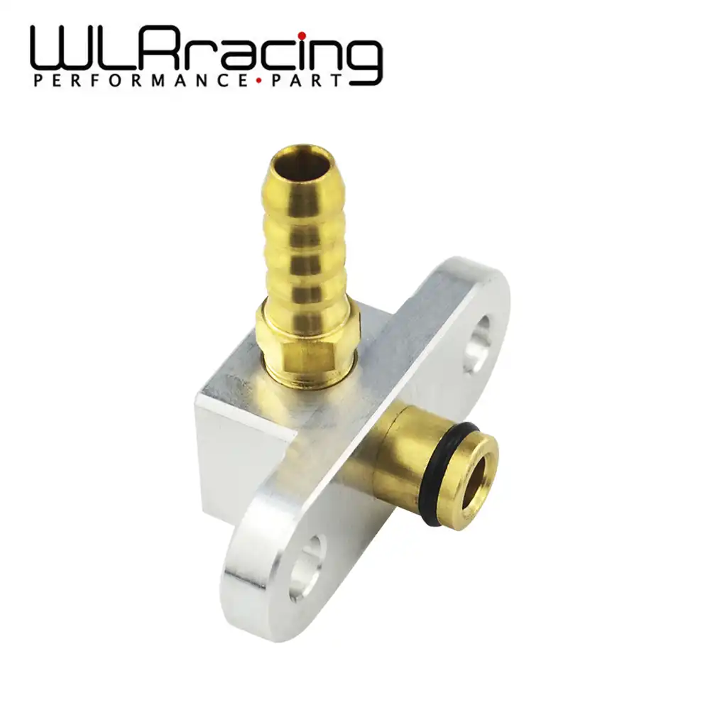 WLR RACING 1/8 NPT Fuel Rail Pressure Regulator Adapter Blue for NISSAN