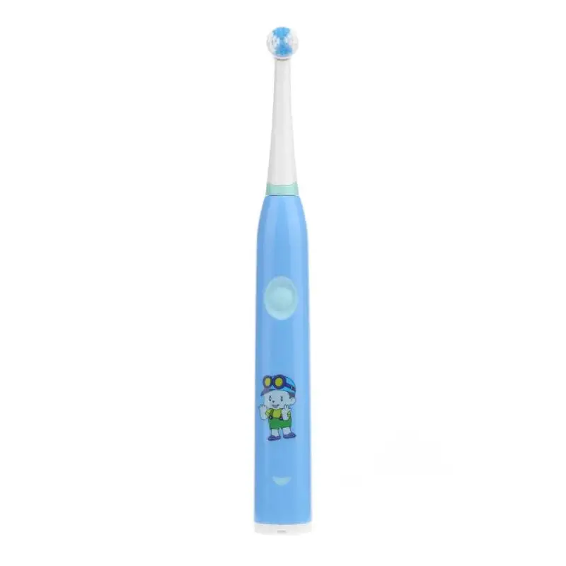 Дети Электрический Зубная щётка ультразвуковая зубная щетка Перезаряжаемые Зубная щётка IPX7 Водонепроницаемый гигиена полости рта чистка зубов инструмент - Цвет: Синий