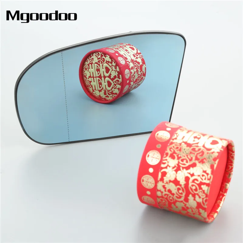 

Mgoodoo 1Pc Car left Side Rear View Mirror Aspherical Heated Glass 2038100121 For Mercedes E C Class W211 W203 Blue Car Styling