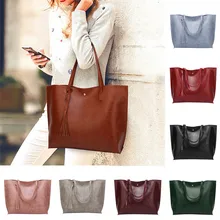 Mujer casual Bolsas mujeres borla de cuero bolsa feminina bolso crossbody bolso carteras y Bolsos De Mujer